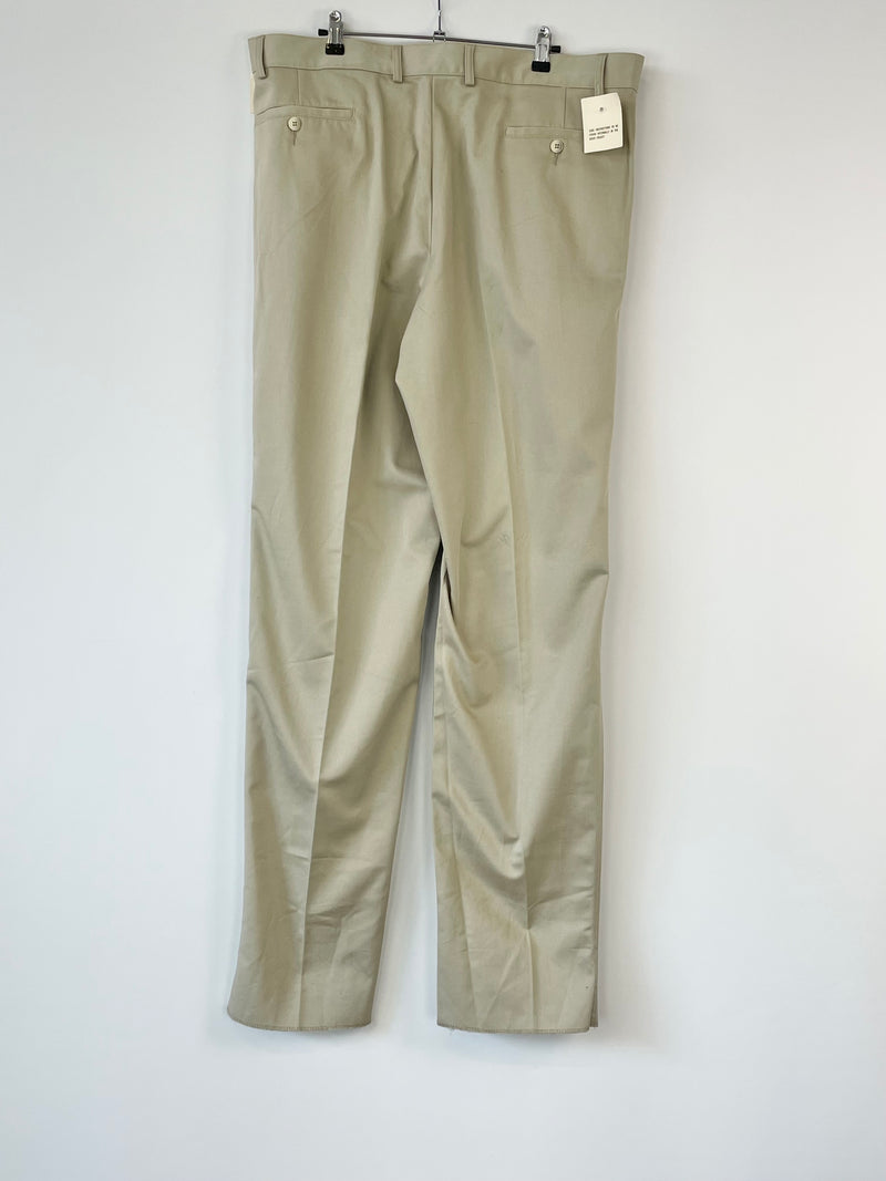 Ermenegildo Zegna Soft Vintage Beige Trousers - W40