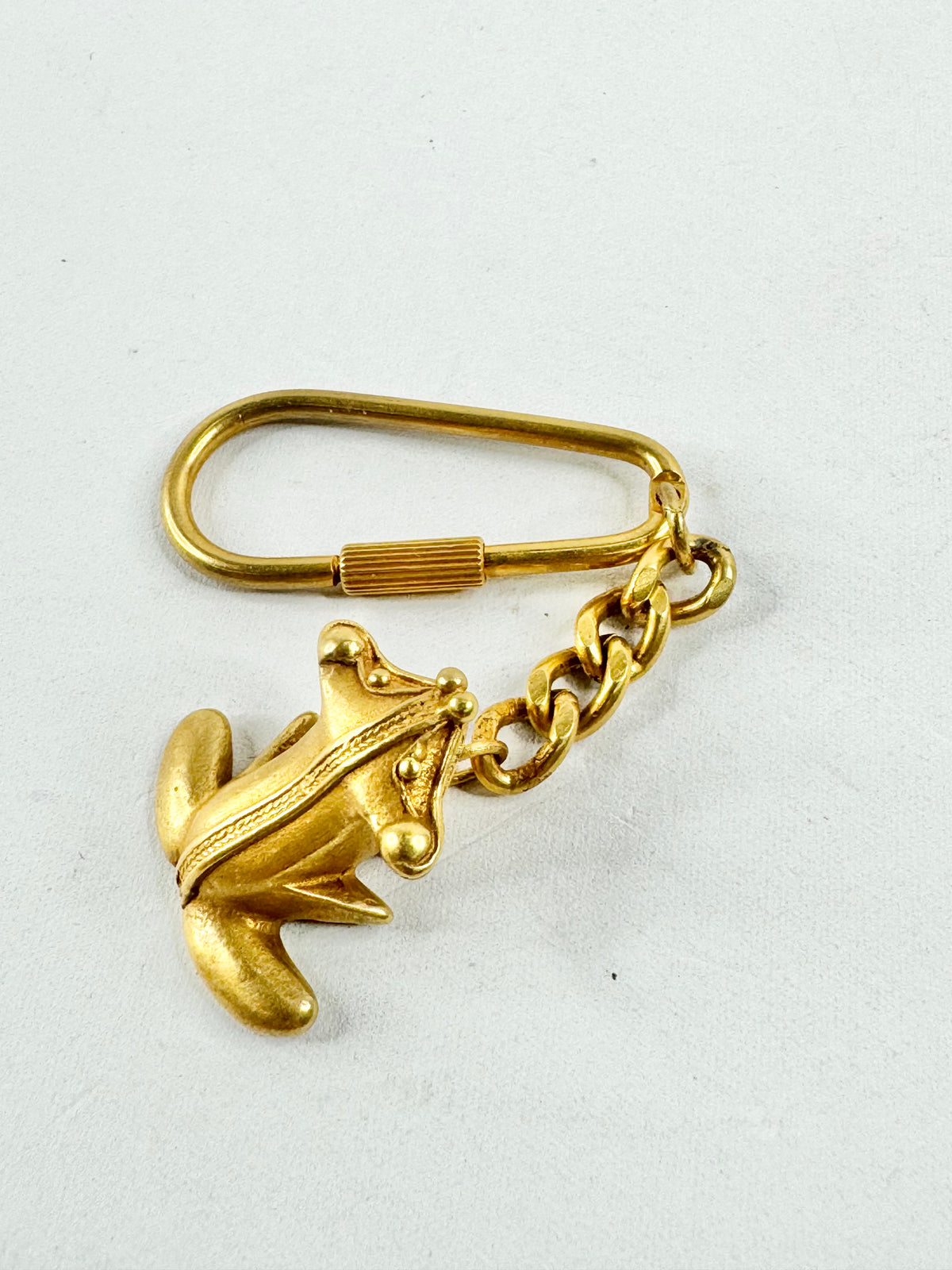 24ct Gold Plated Frog Key Ring