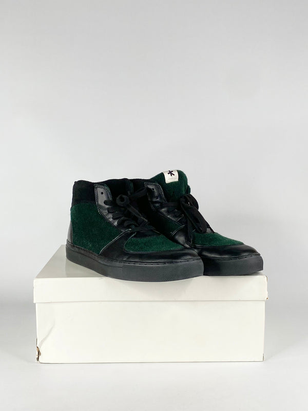 Vintage Adam Kimmel Forest Green High Top Sneakers  EU43