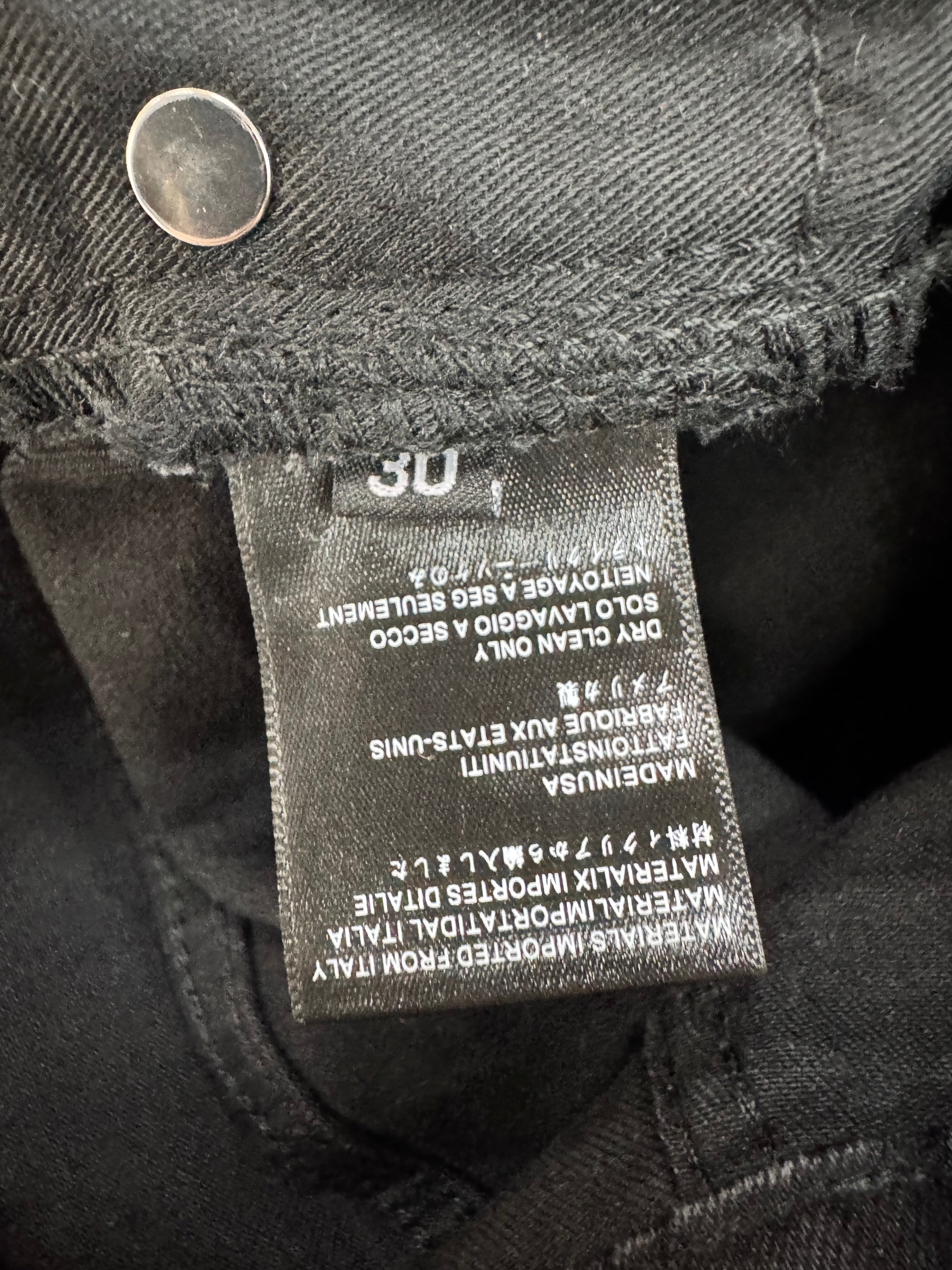 Amiri Black Ripped Skinny Jeans - 30