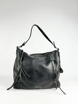 Michael Kors Black Leather Shoulder Bag