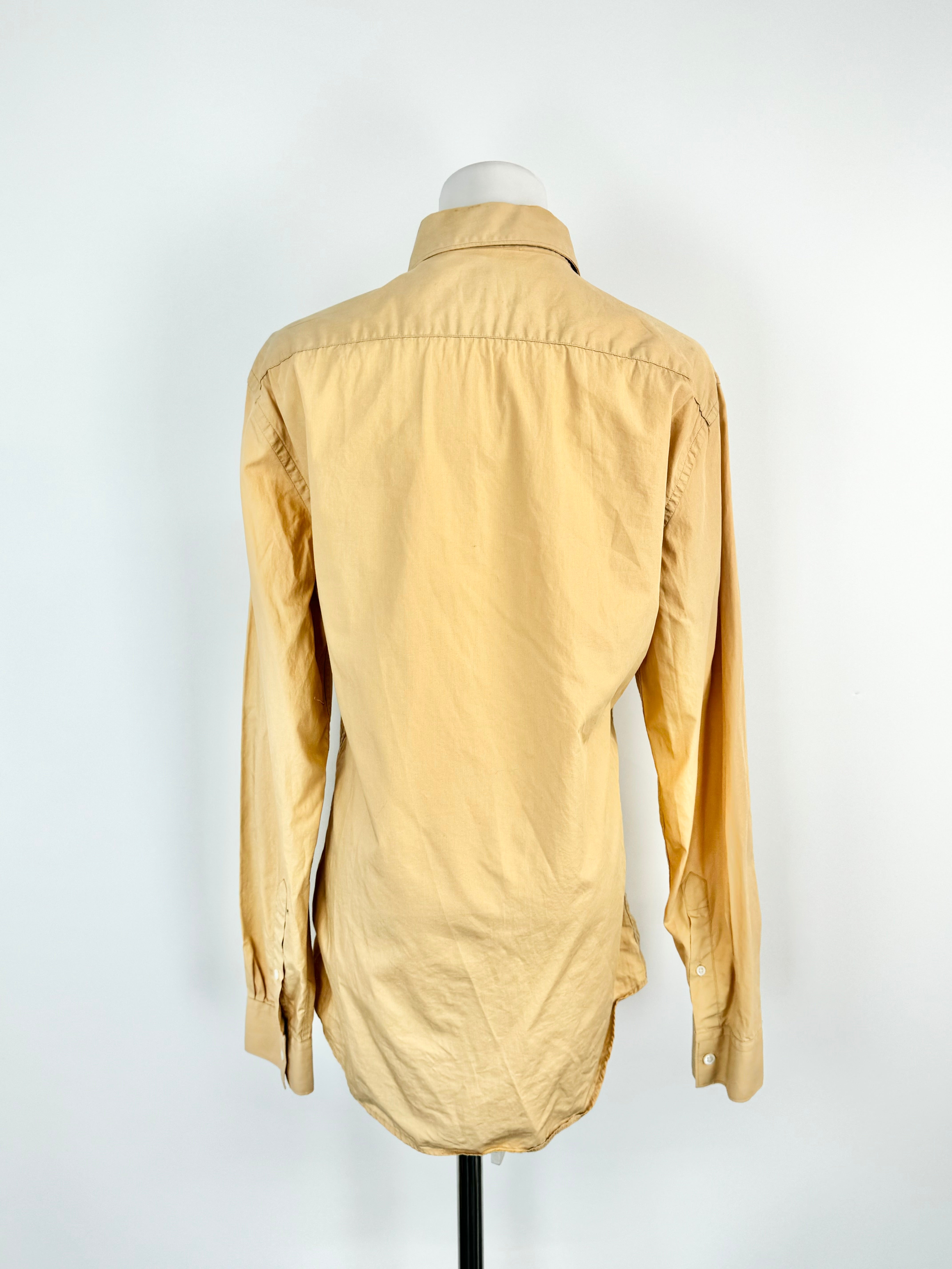 Acne Orange Sorbet Cotton Shirt - 48