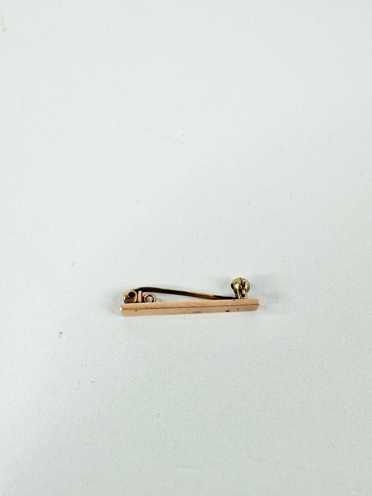 9ct Rose Gold Bar Brooch