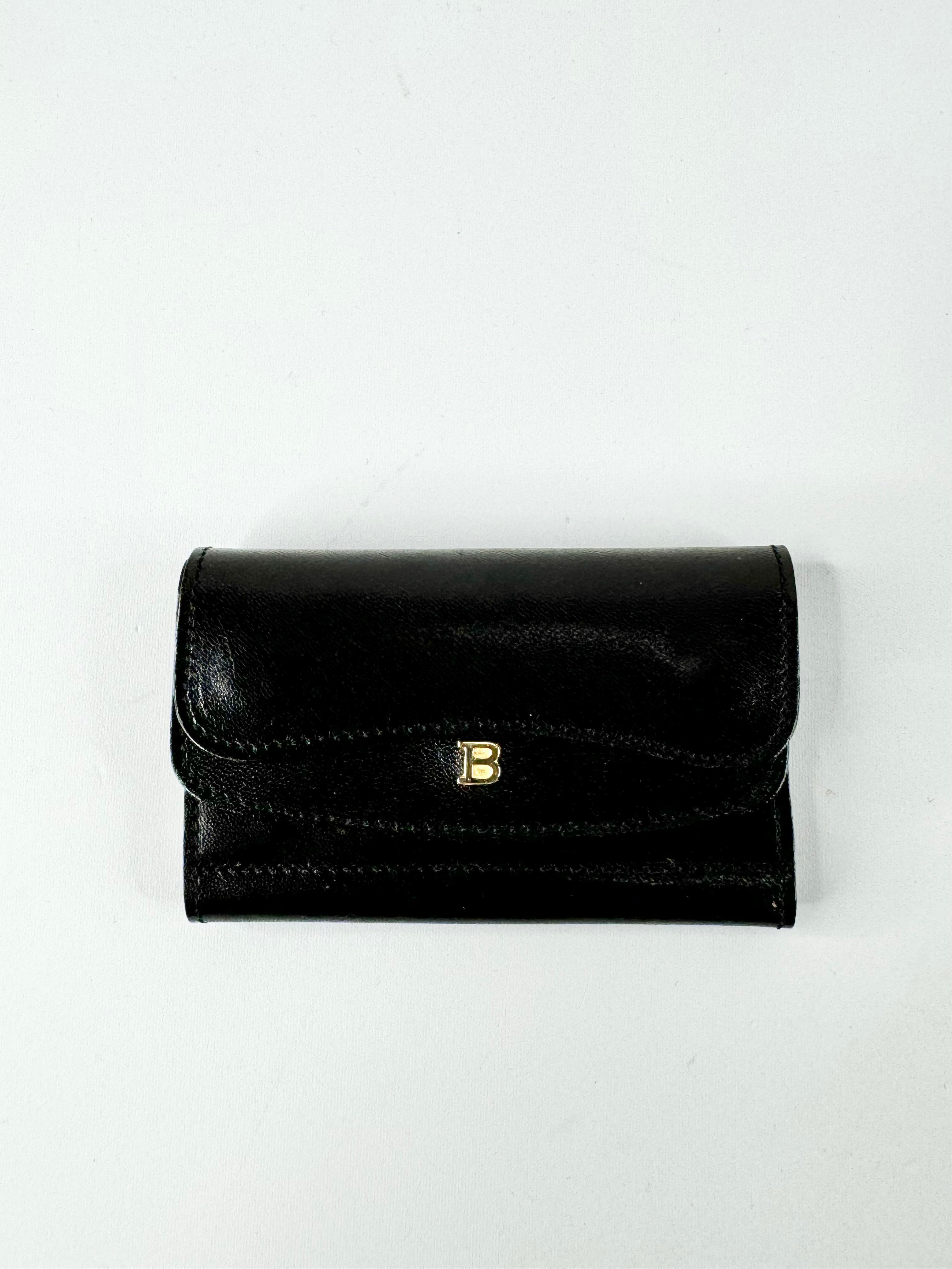 Bally Black Leather Key Holder