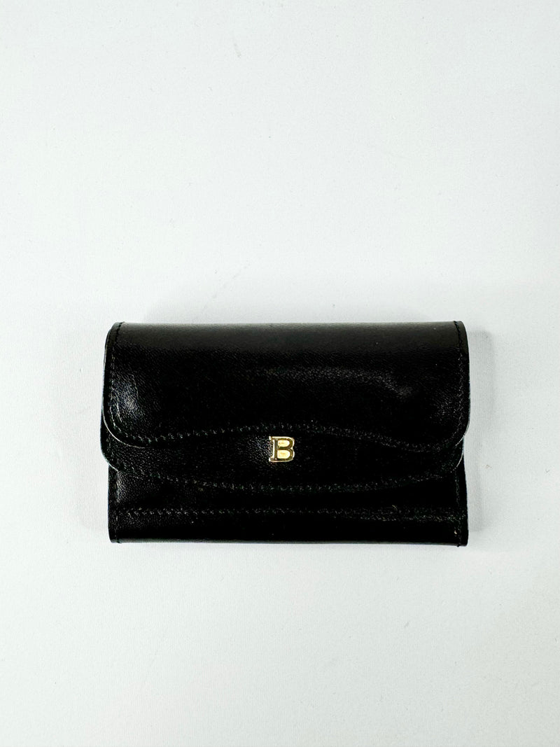 Bally Black Leather Key Holder