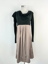 Muccia Black & Brown Merino Blend Dress - AU10