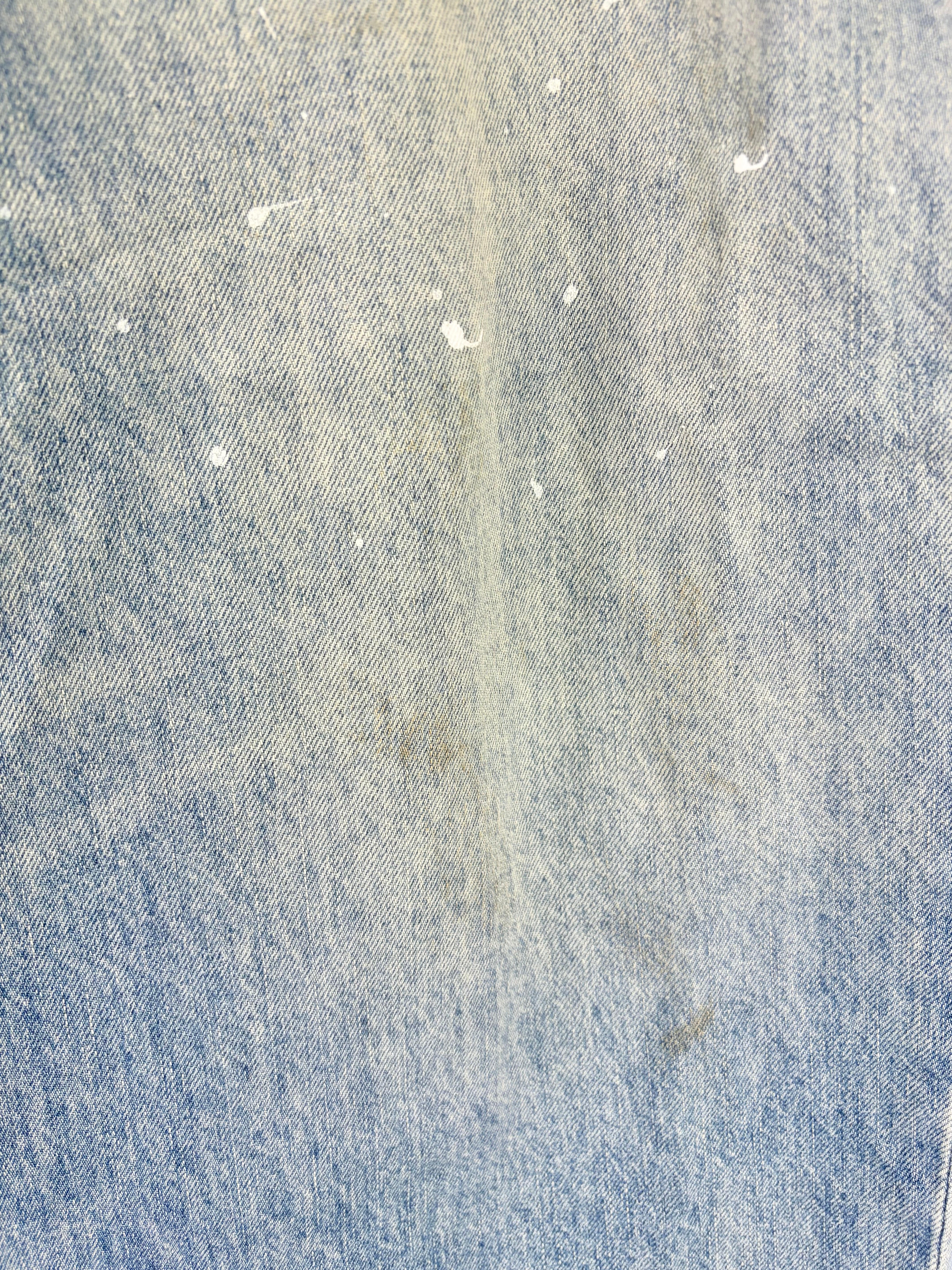 Acne Studios 1981M Relaxed Tapered Fit Paint Splatter Jeans - 46