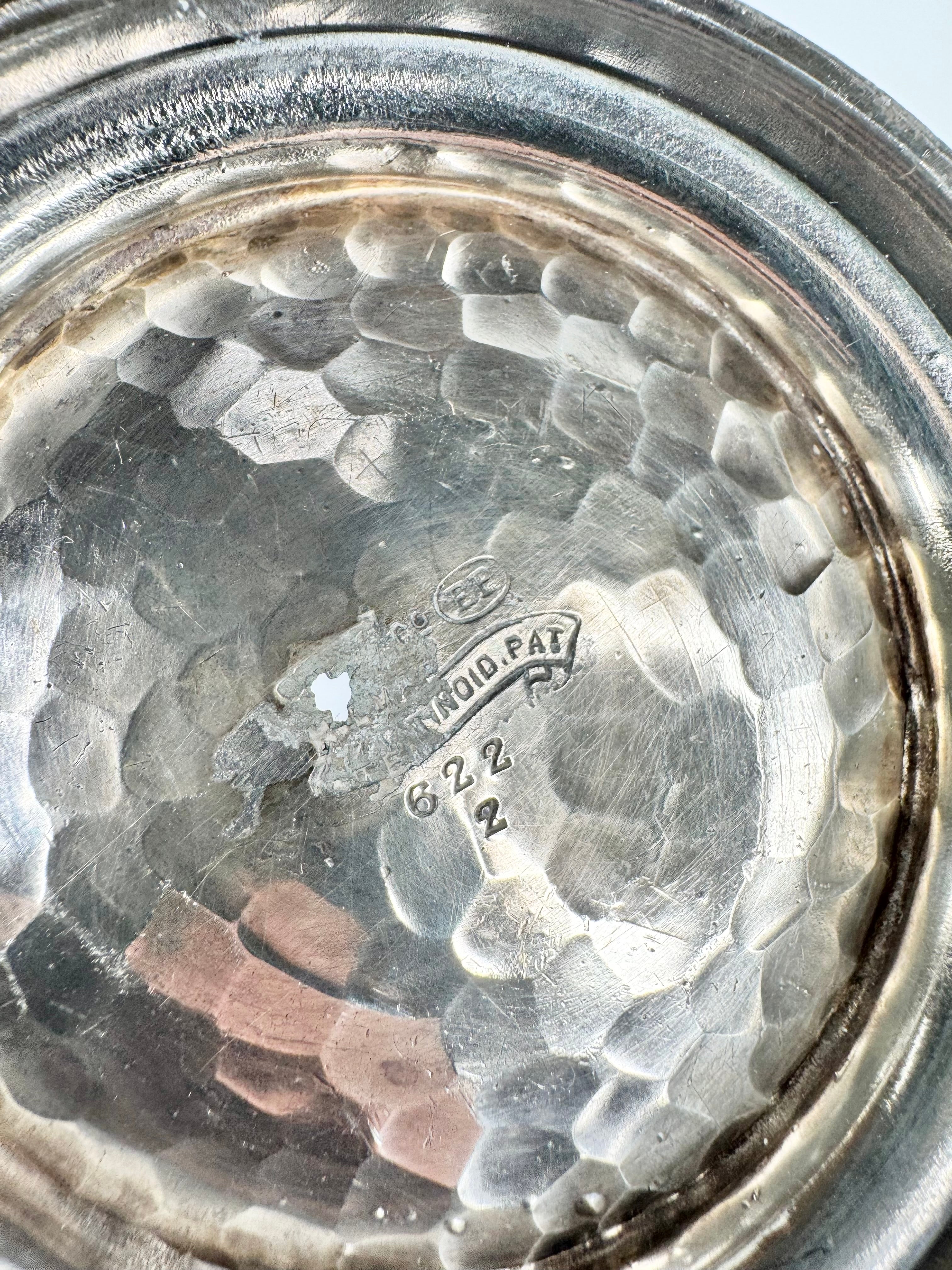 Vintage Hammered Silverplated Vase