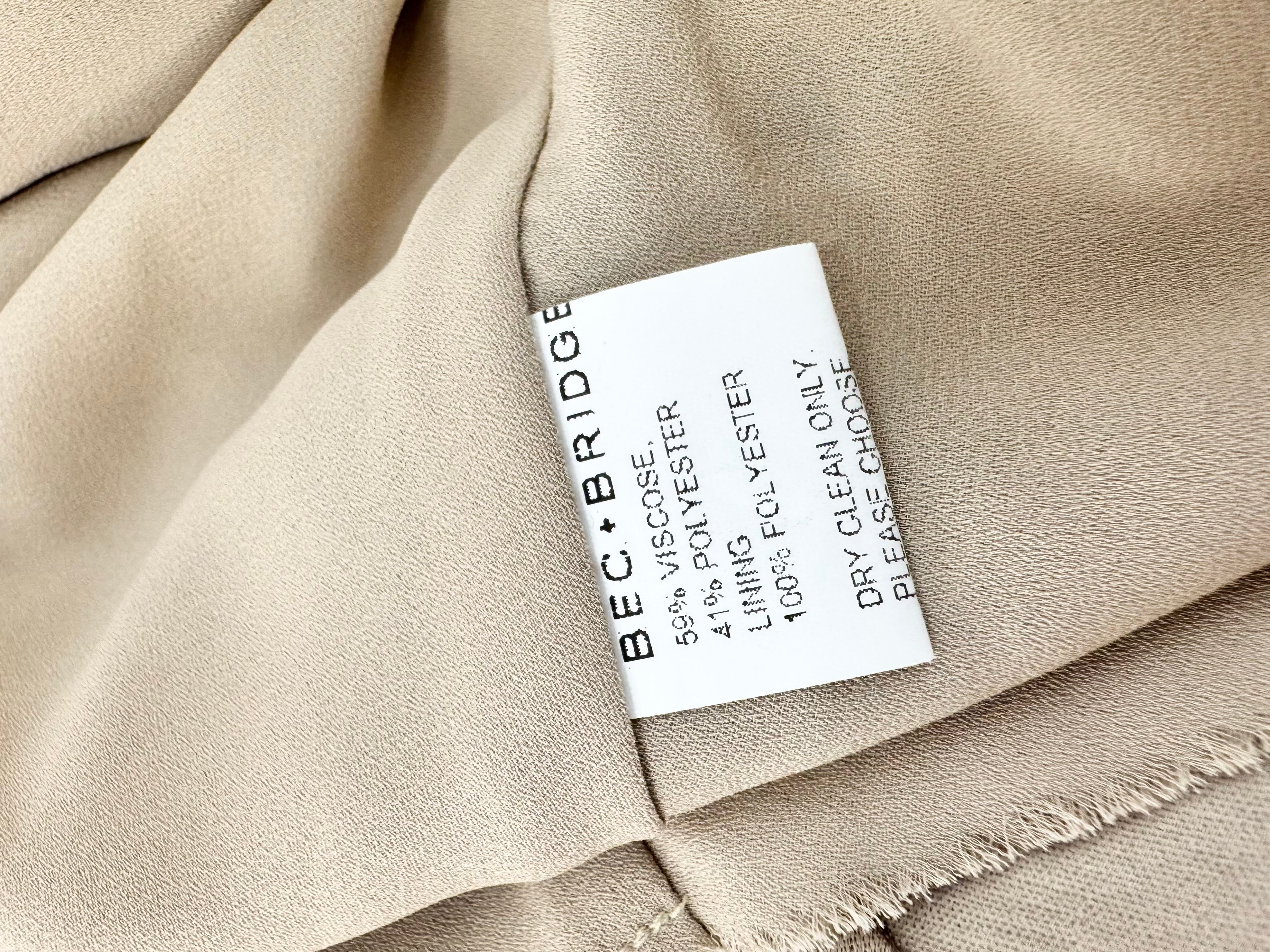Bec + Bridge Champagne Bias Cut Dress - AU8