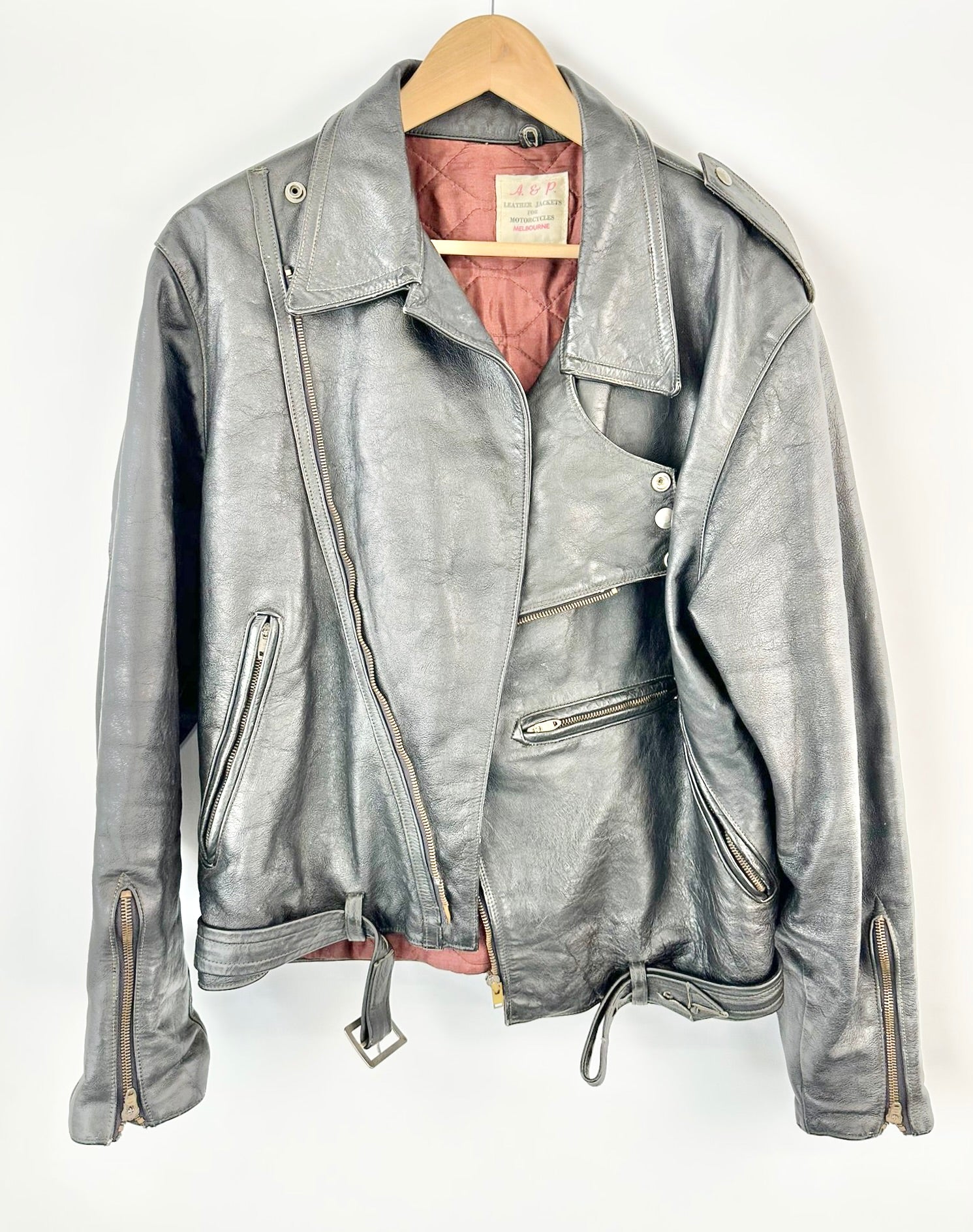 MFW Black Biker Jacket - L