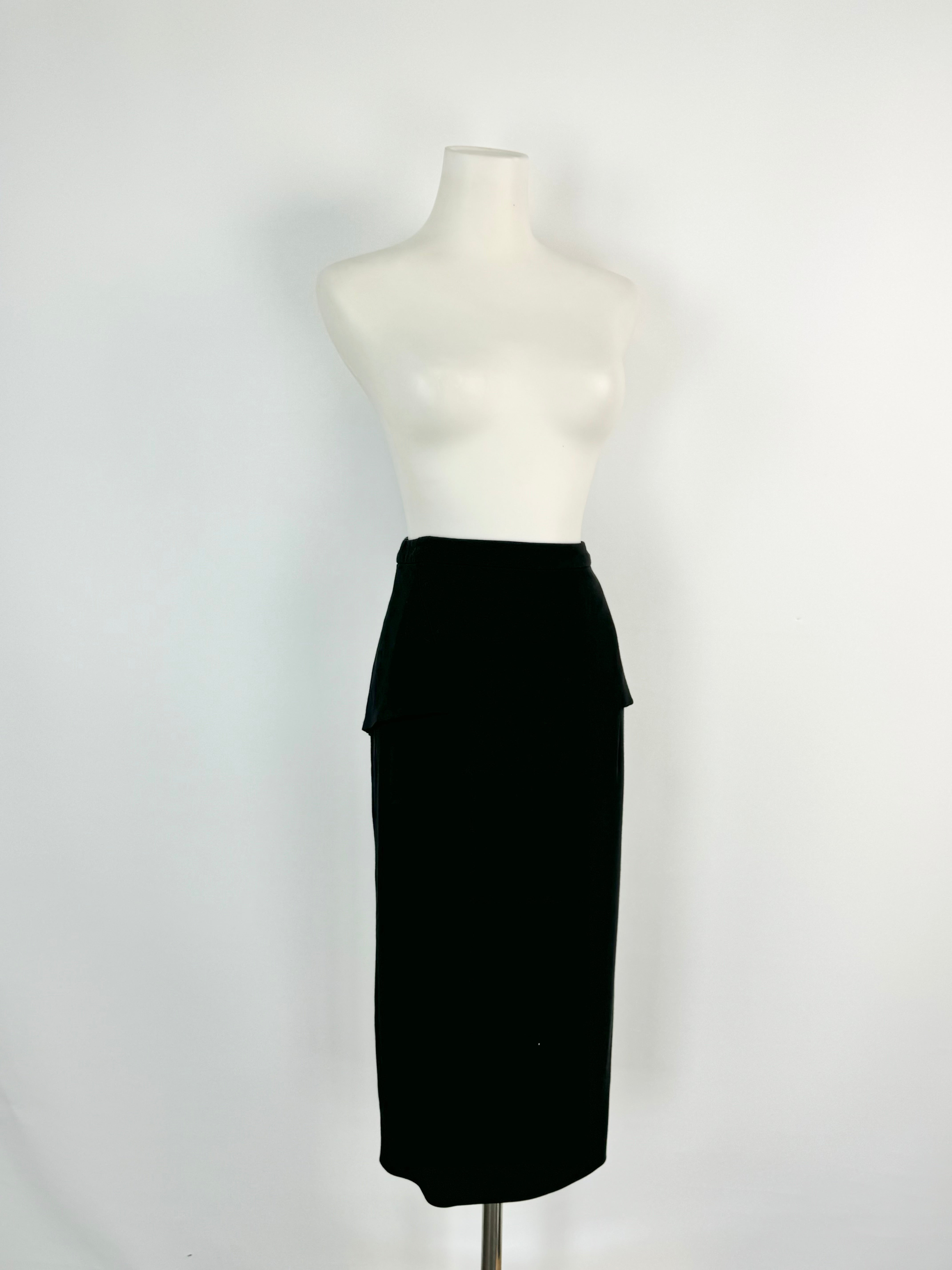 Willow Black Pencil Skirt - AU8