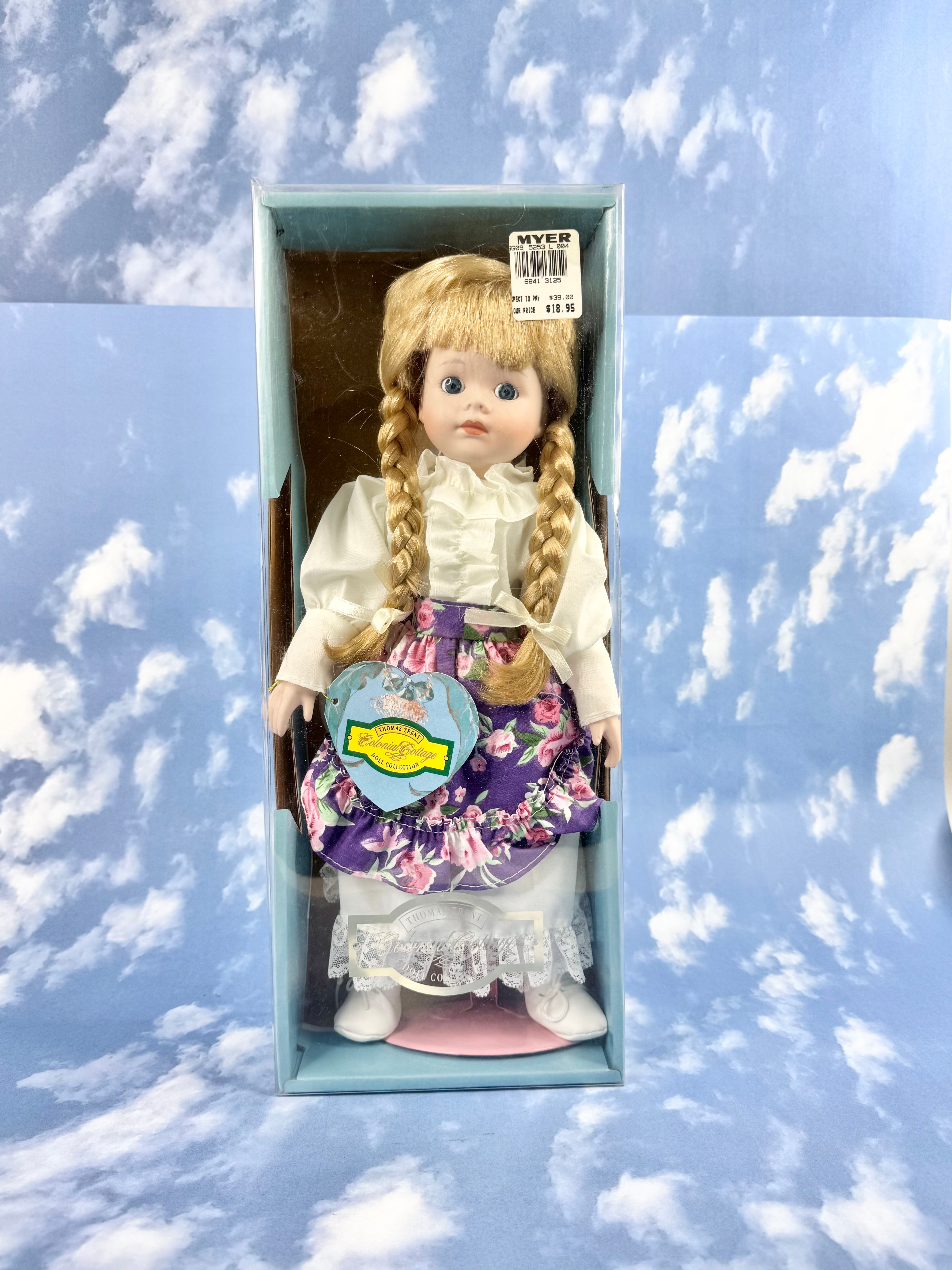Thomas Trent 'Maria Cololnial Collage' Doll NWT