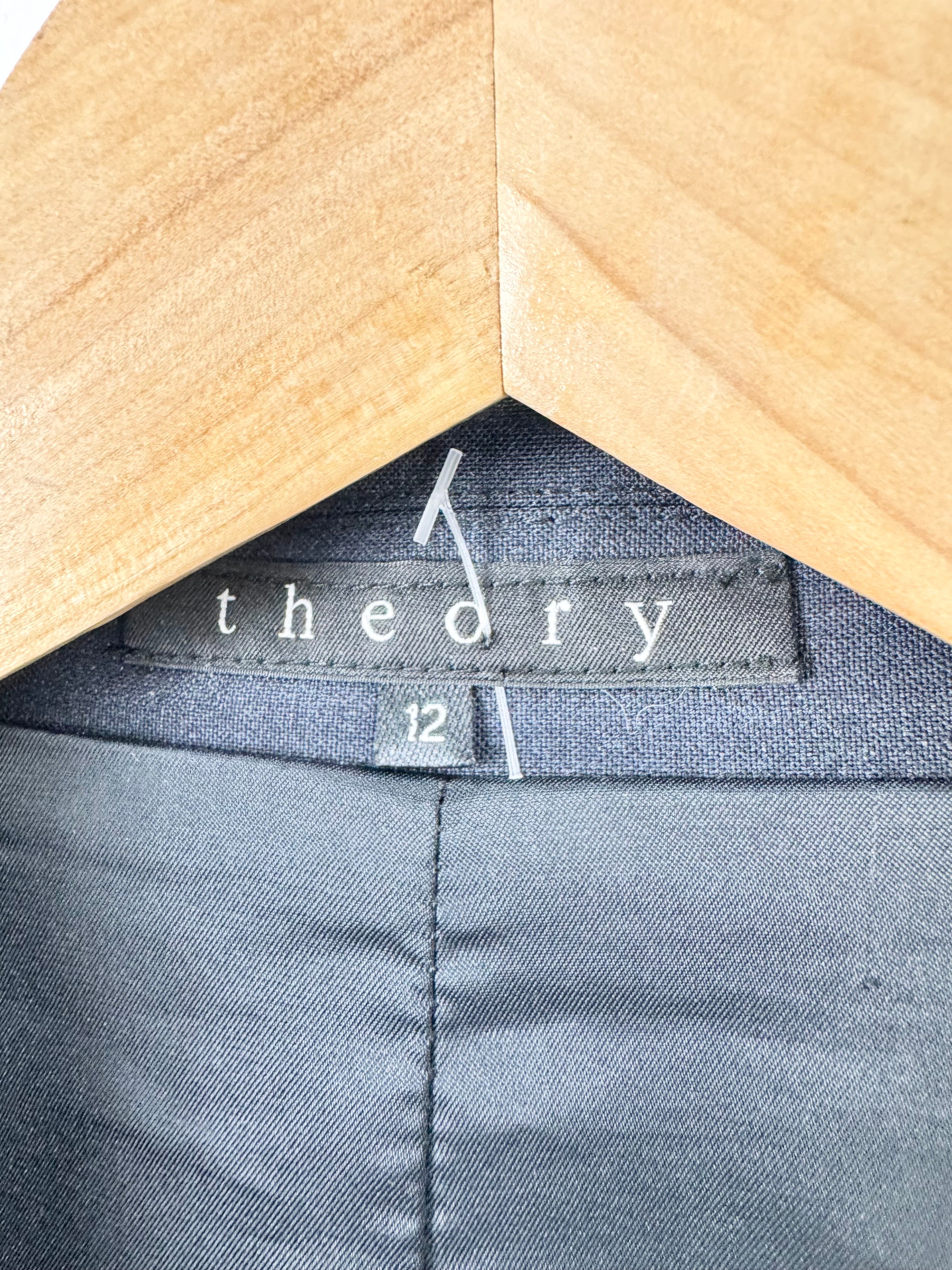 Theory Charcoal Wool Two-Piece Suit - AU10