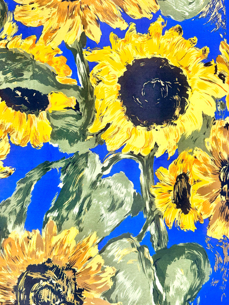 Vintage Metropolitan Museum of Art Impressionist Sunflowers Scarf