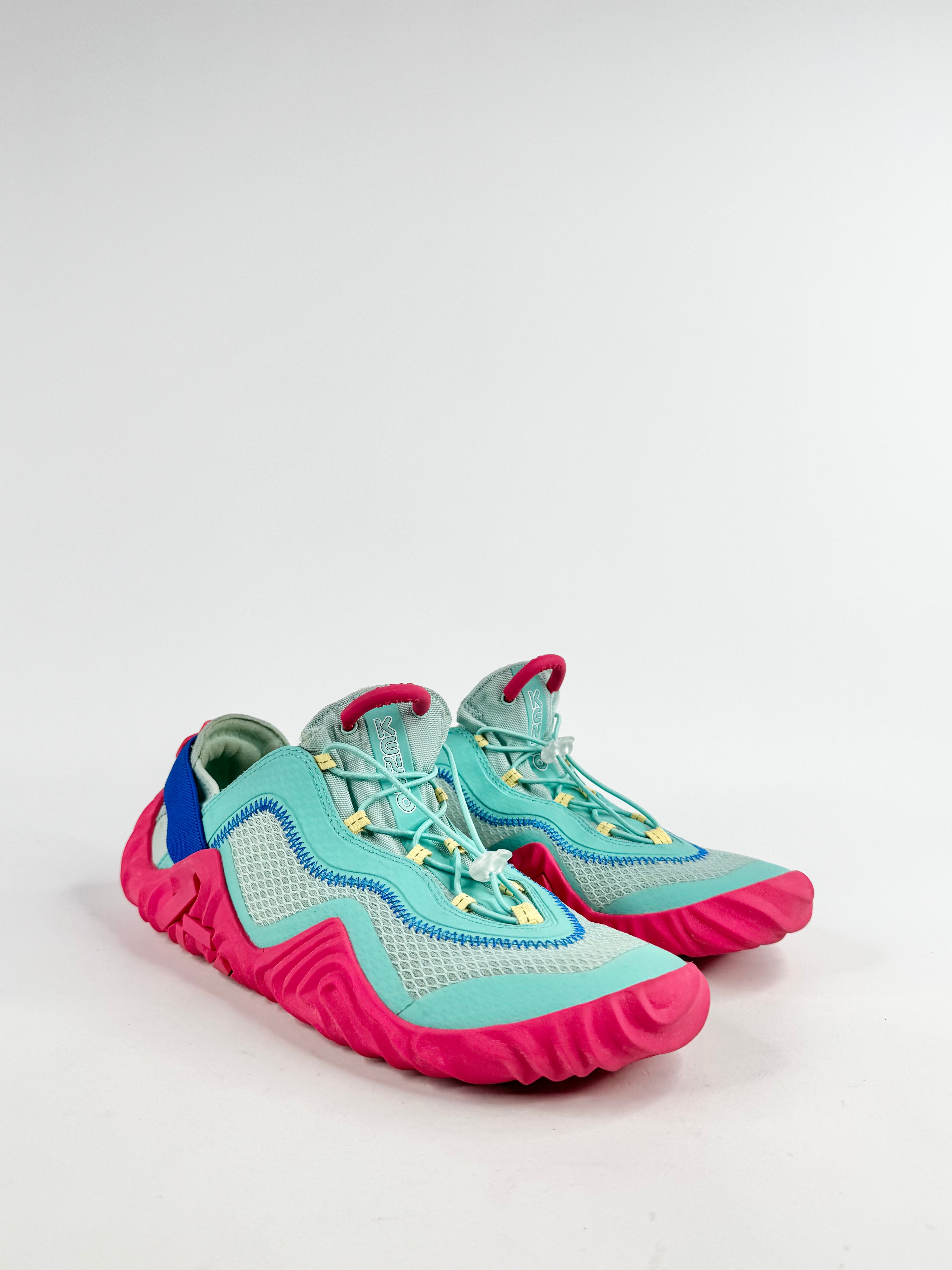 Kenzo Aqua Blue & Pink 'Wave' Sneakers - EU39