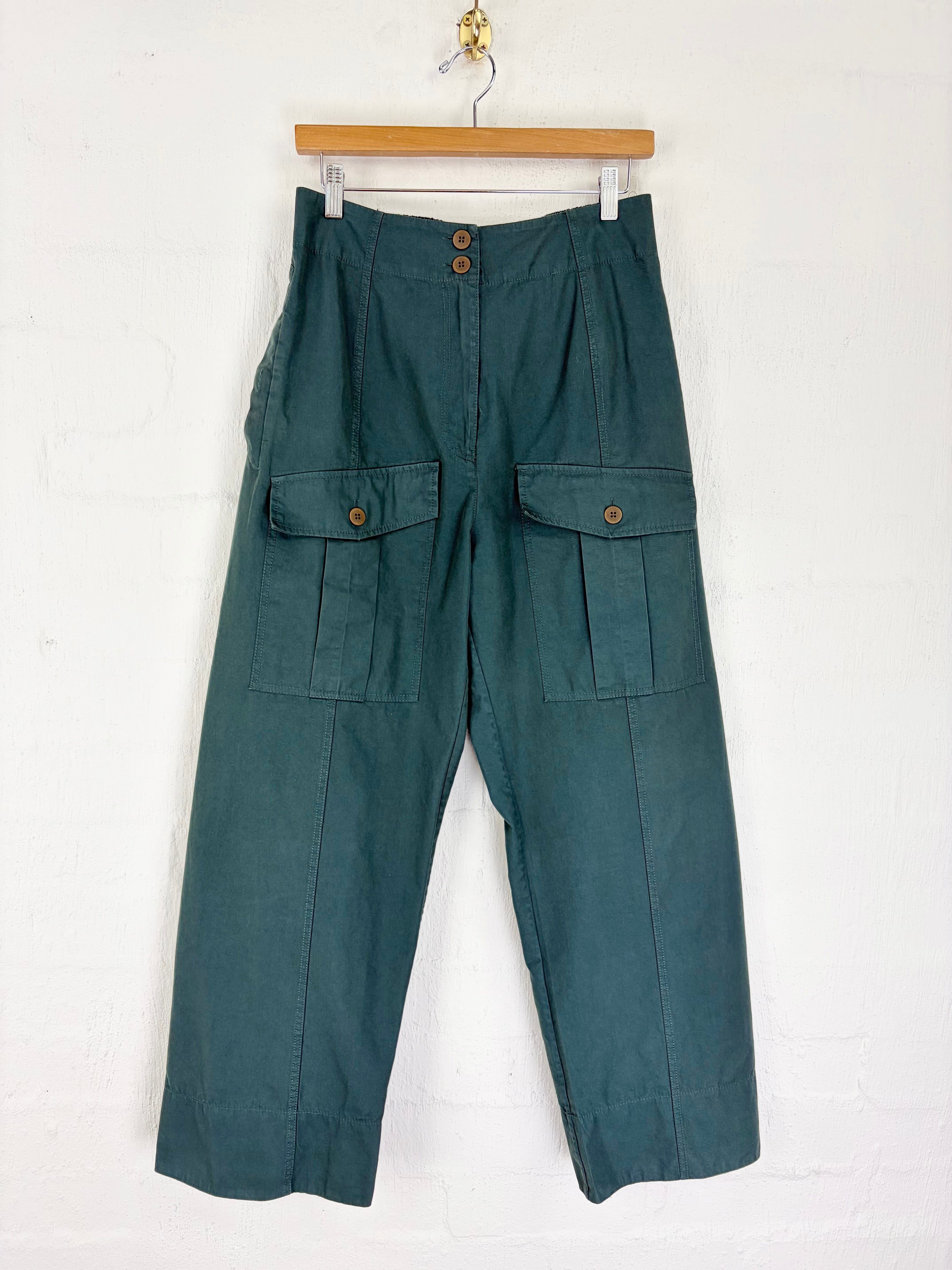 Lee Mathews Pine Green Cargo Pants - AU12