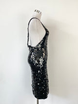 Joseph Black Large Round Sequin Dress - AU8