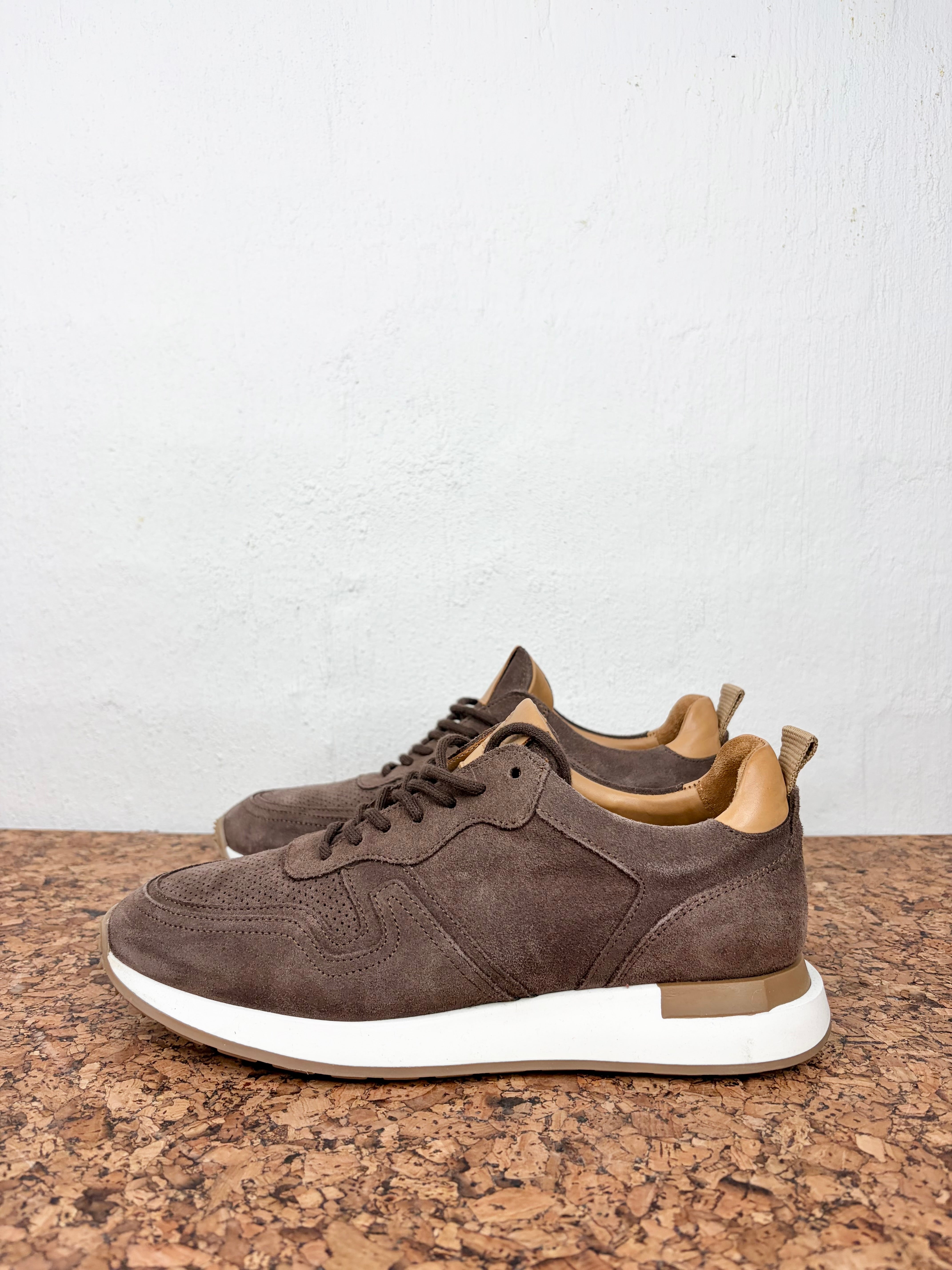 Bared 'Actinium' Chocolate Suede Sneaker - EU40