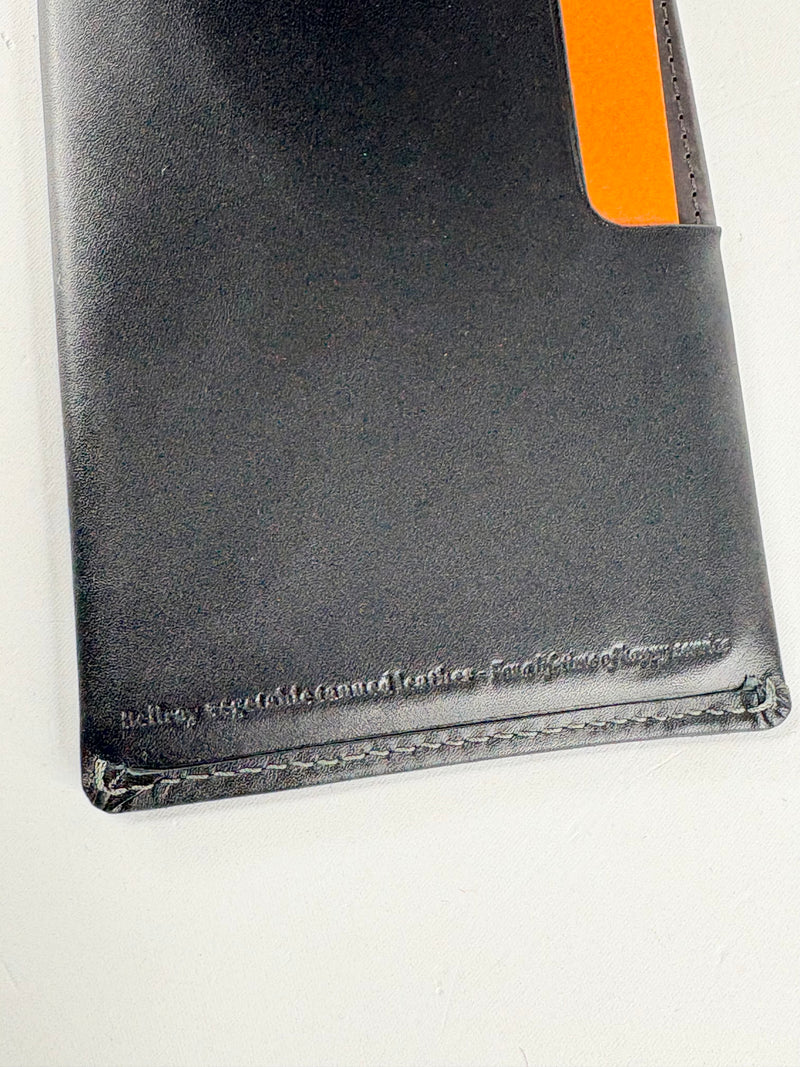 Bellroy Black Leather RFID Passport & Travel Wallet