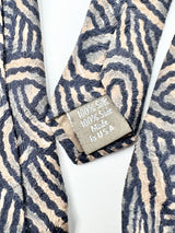 Calvin Klein Blue & Beige Swirled Silk Tie