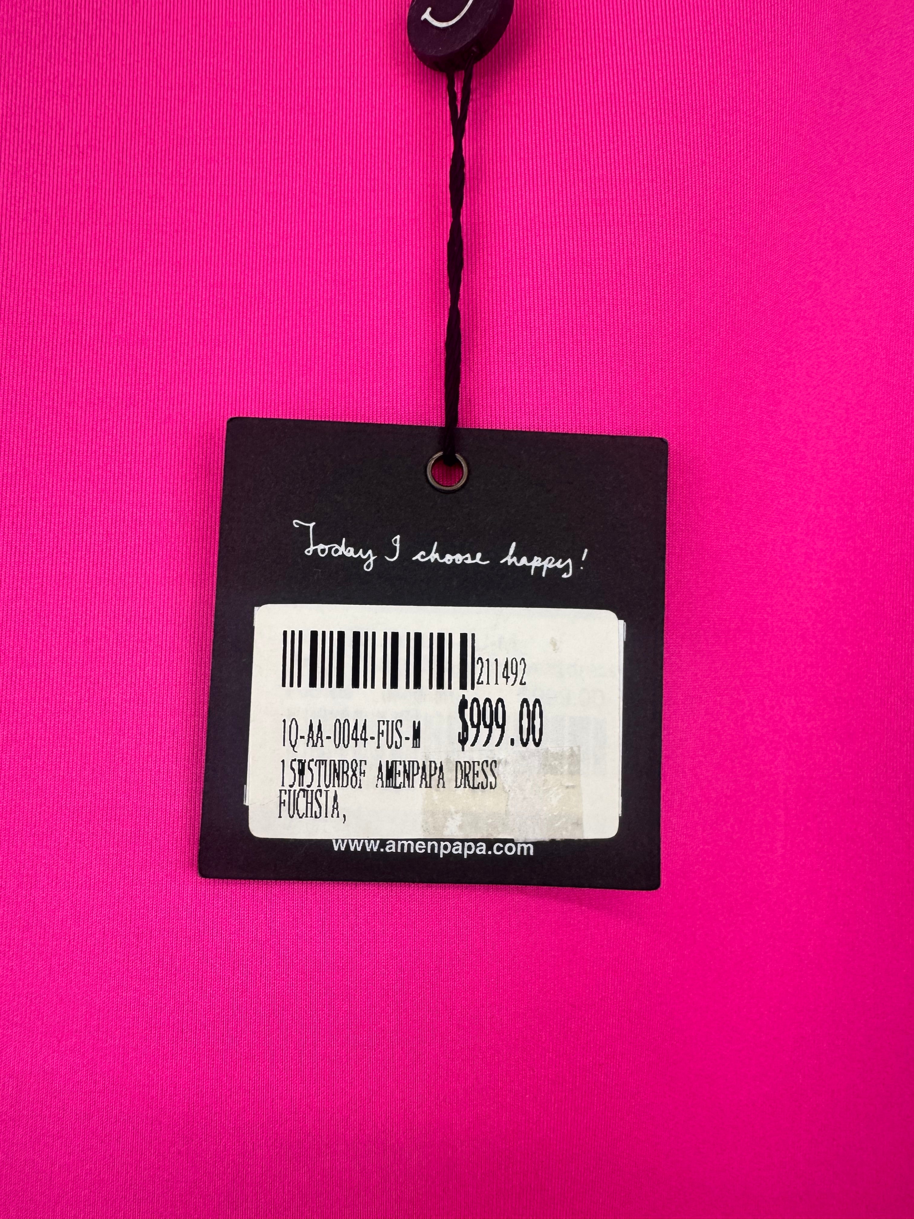 Amenpapa Hot Pink Angel Wing Neoprene Dress NWT - AU10