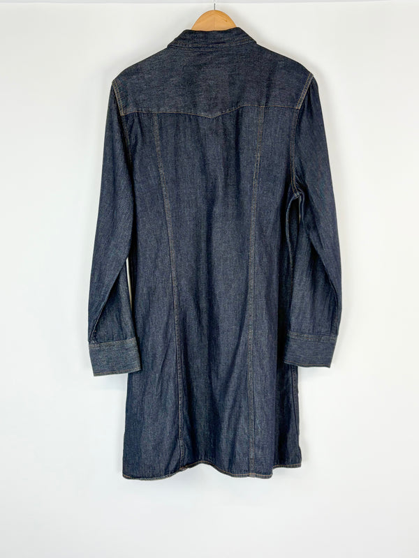 Calvin Klein Jeans Midnight-Blue Denim Coat - XL