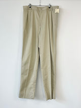 Ermenegildo Zegna Soft Vintage Beige Trousers - W40