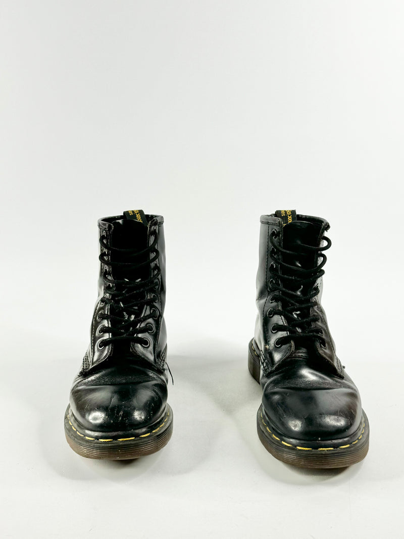Vintage Dr. Marten 1460 Black English Made Boots - 4