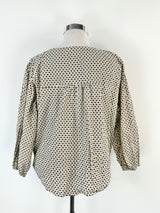 Deiji Studios Patterned Cotton Blouse - AU10/12