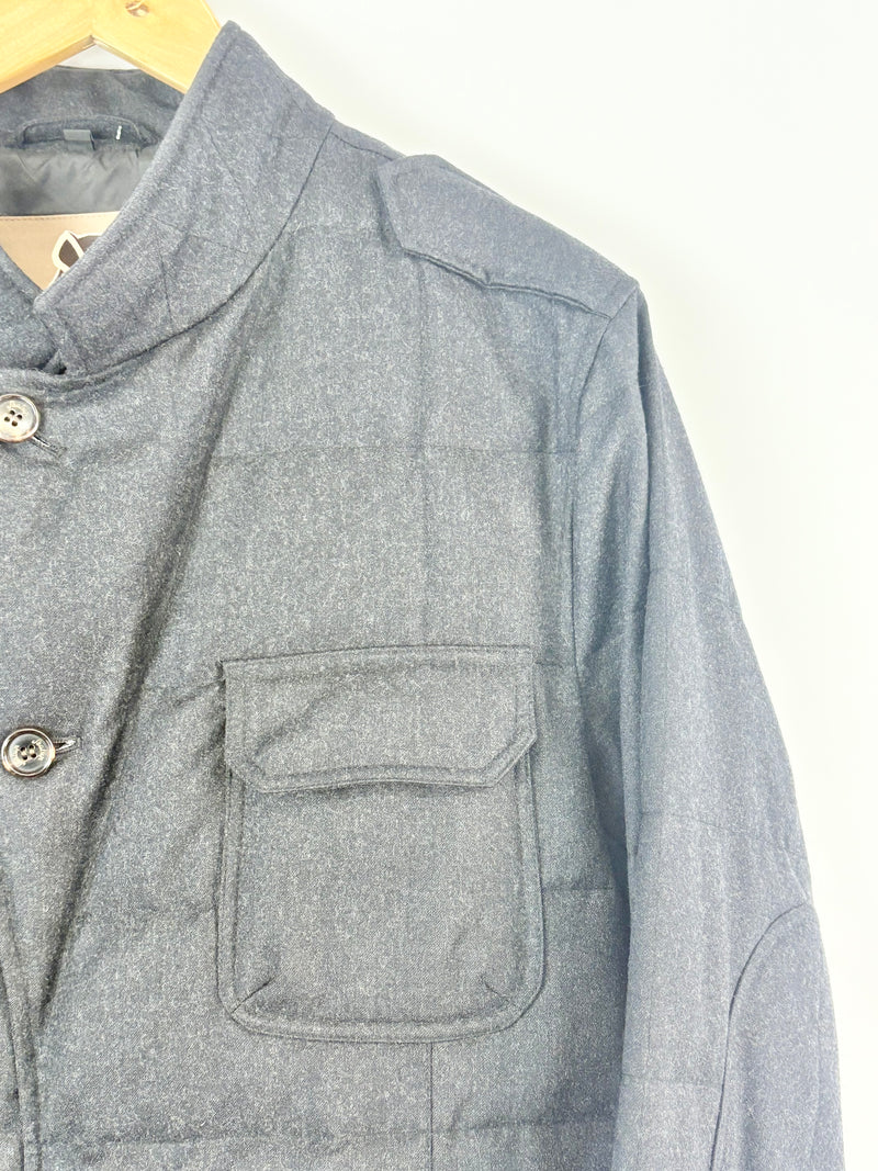 Sealup 1935 Charcoal Quilted Wool Jacket - Size L