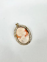Antique 9ct English Made Gold Cameo Pendant & Brooch