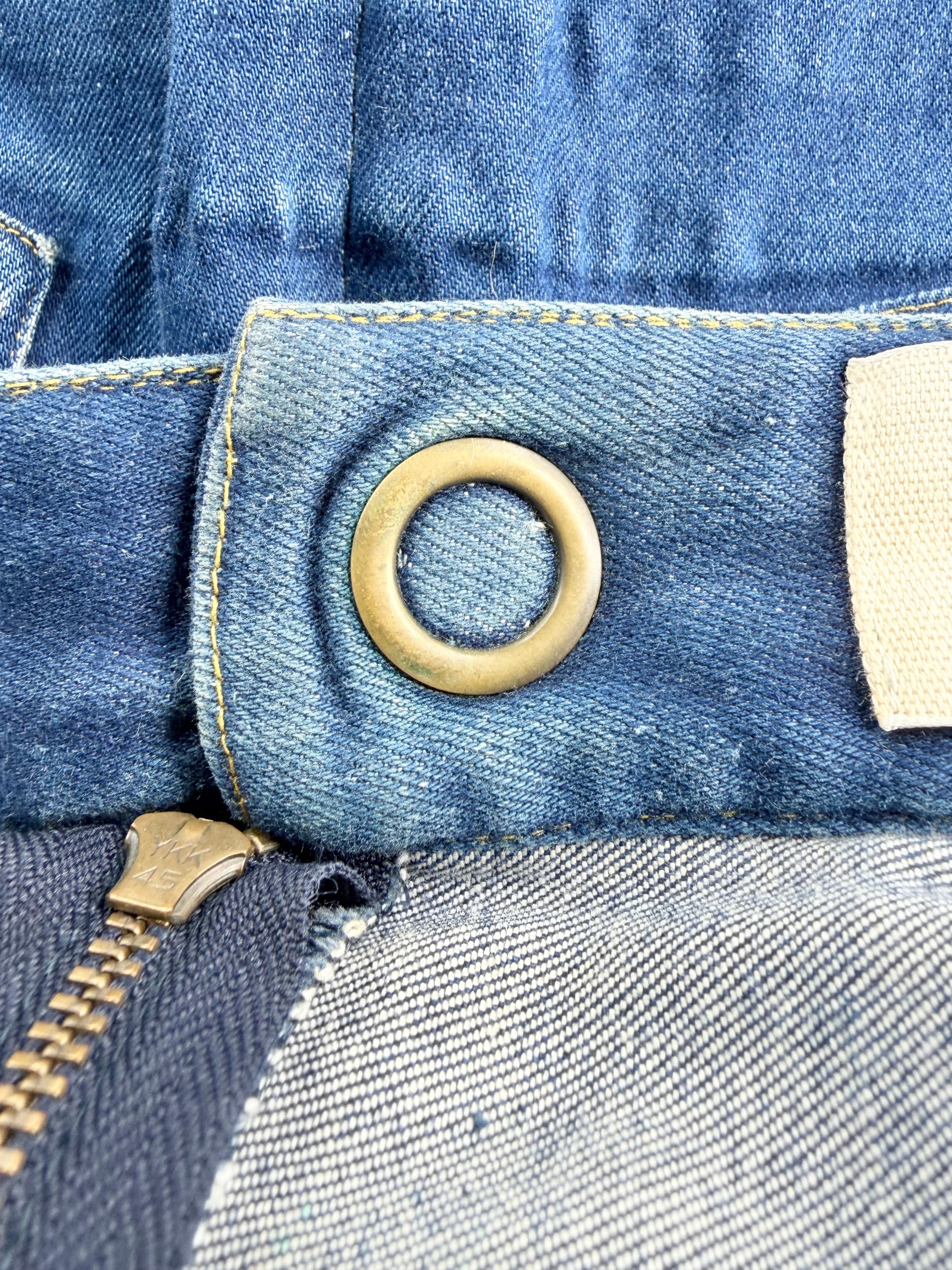 Obus Blue Retro Inspired Denim Mini Skirt - AU14