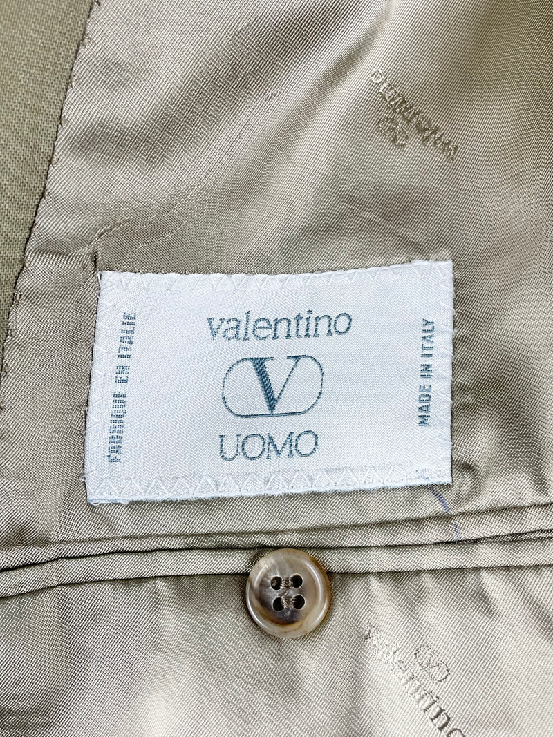 Valentino Uomo Olive Wool Blazer - 48R