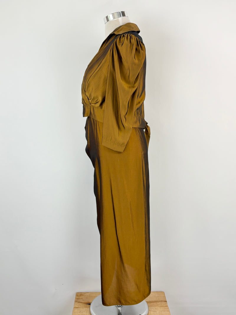 Double 5 Four Bronze Crop Top & Skirt Set - AU12/14