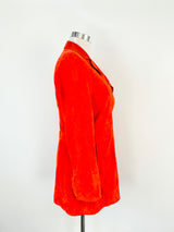Fratelli Rossetti Chilli Red Suede Jacket - AU8