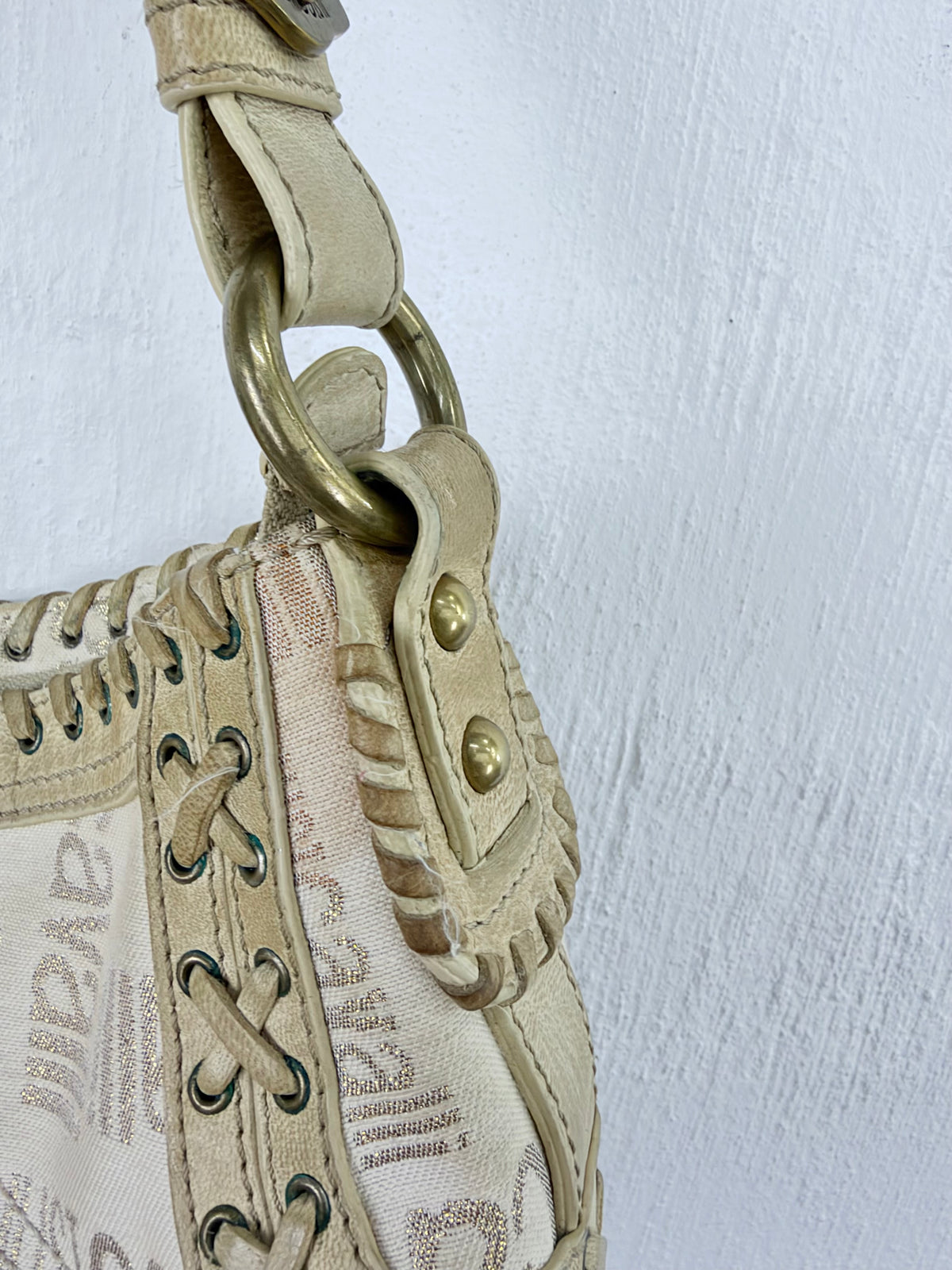 Y2K Just Cavalli Whipstitch Baguette