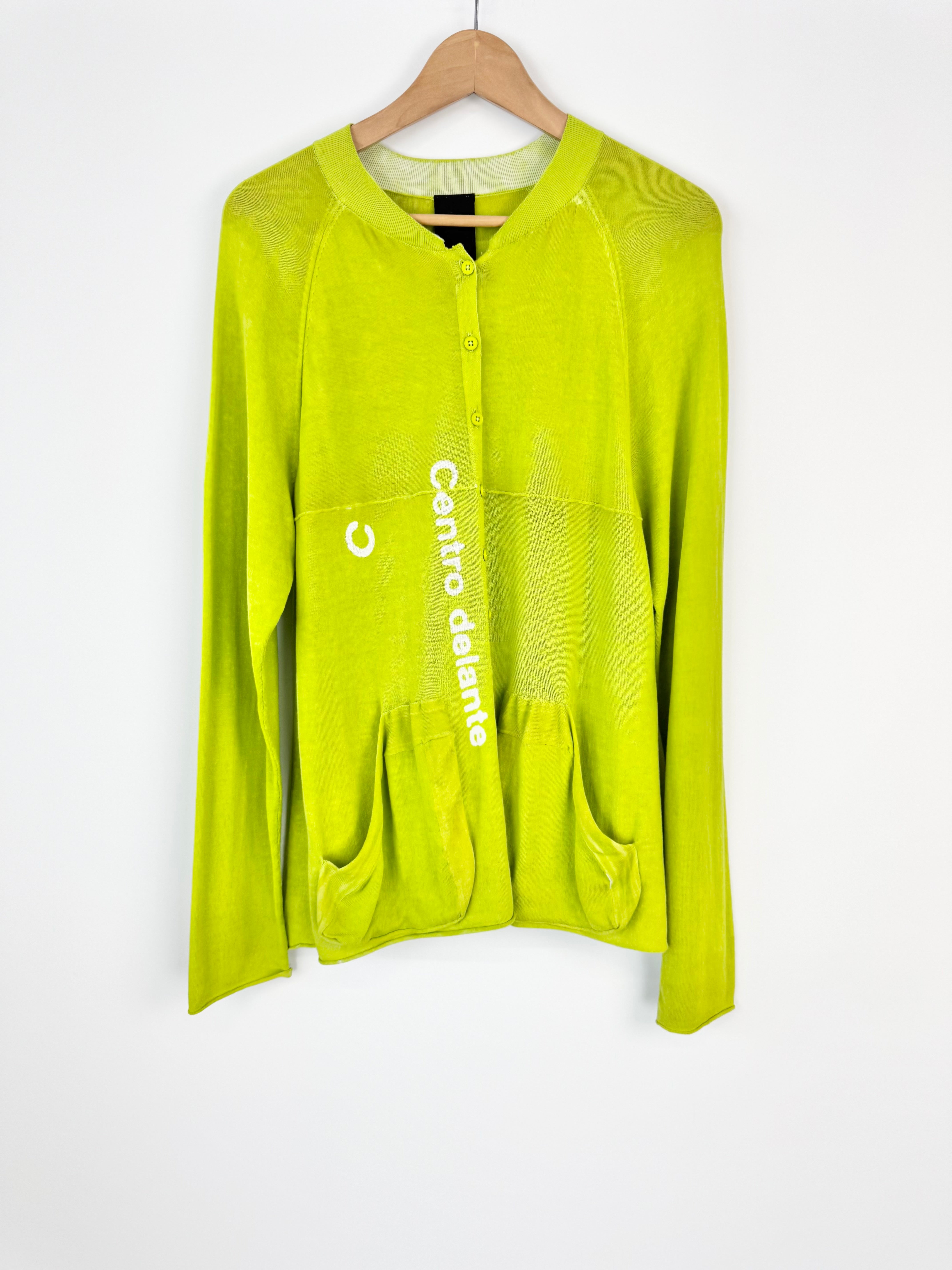 RUNDHOLZ Centro Delante Lime Green Cardigan - AU10/12