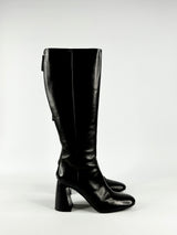 Premiata Black Heeled Knee High Boots - EU39