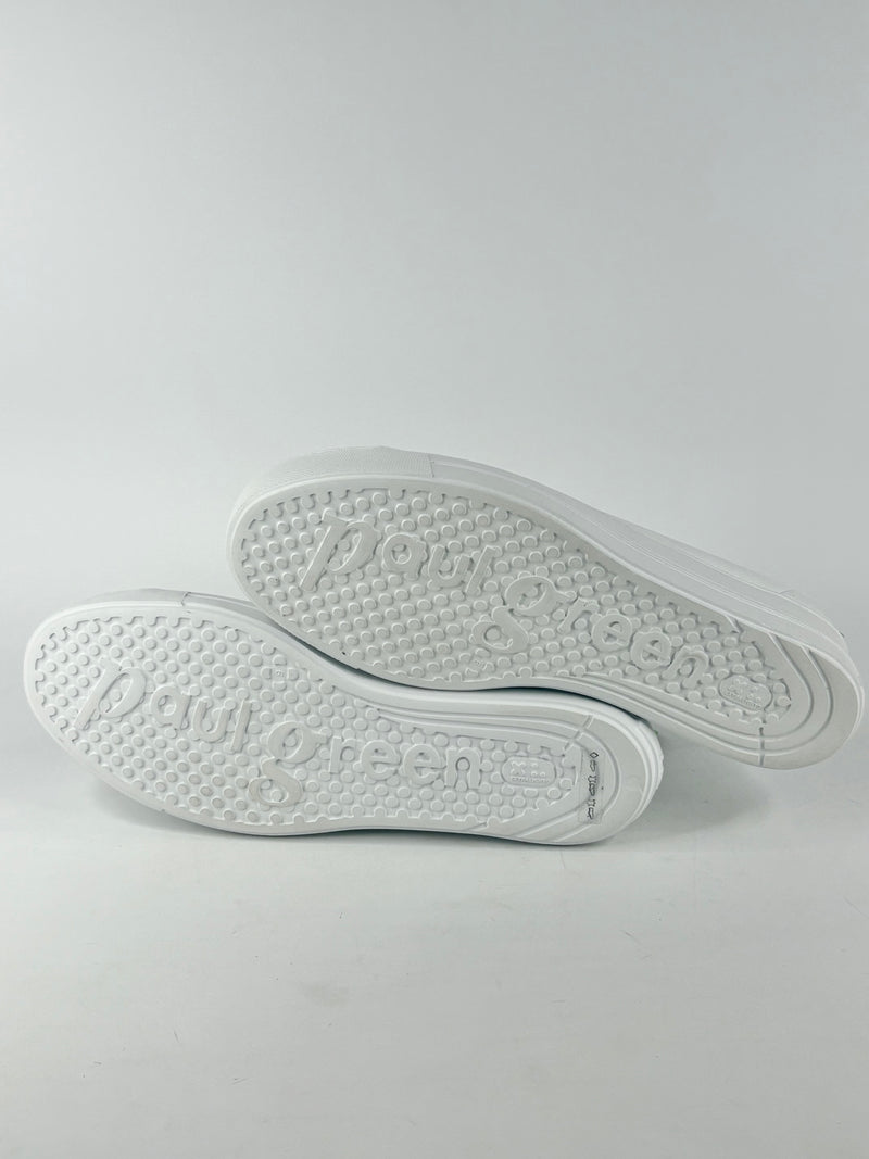 Paul Green White Leather 'Polten' Sneakers - EU43