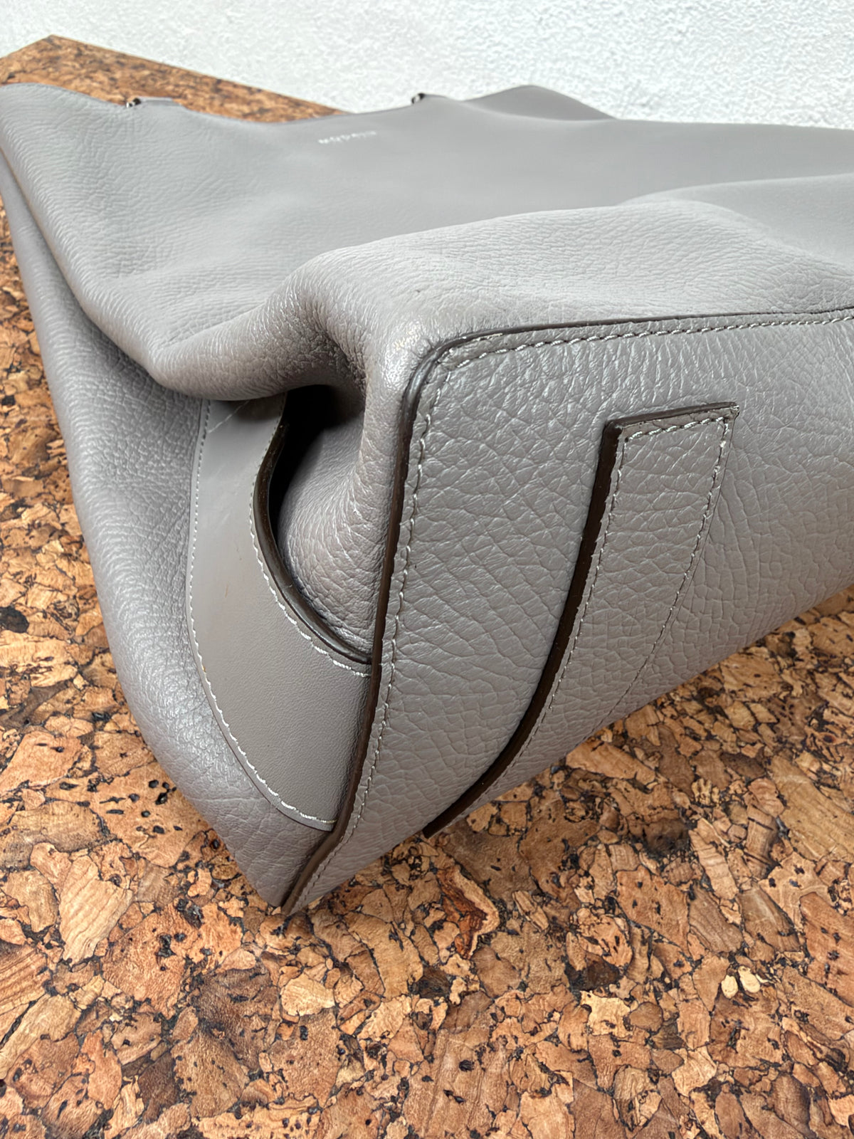 Modalu England Dove Grey Leather Shoulder Bag