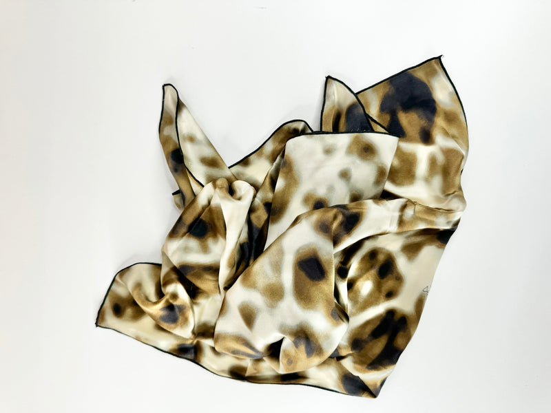 Just Cavalli Marble Pattern Square Scarf