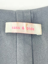 Sass & Bide 'Sharp Shapes' Black Open-Back Cropped Blazer - AU12