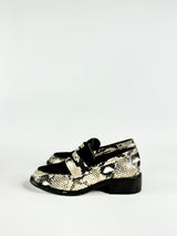 Zimmermann Black Fur & Lizard Pattern Loafers - EU39