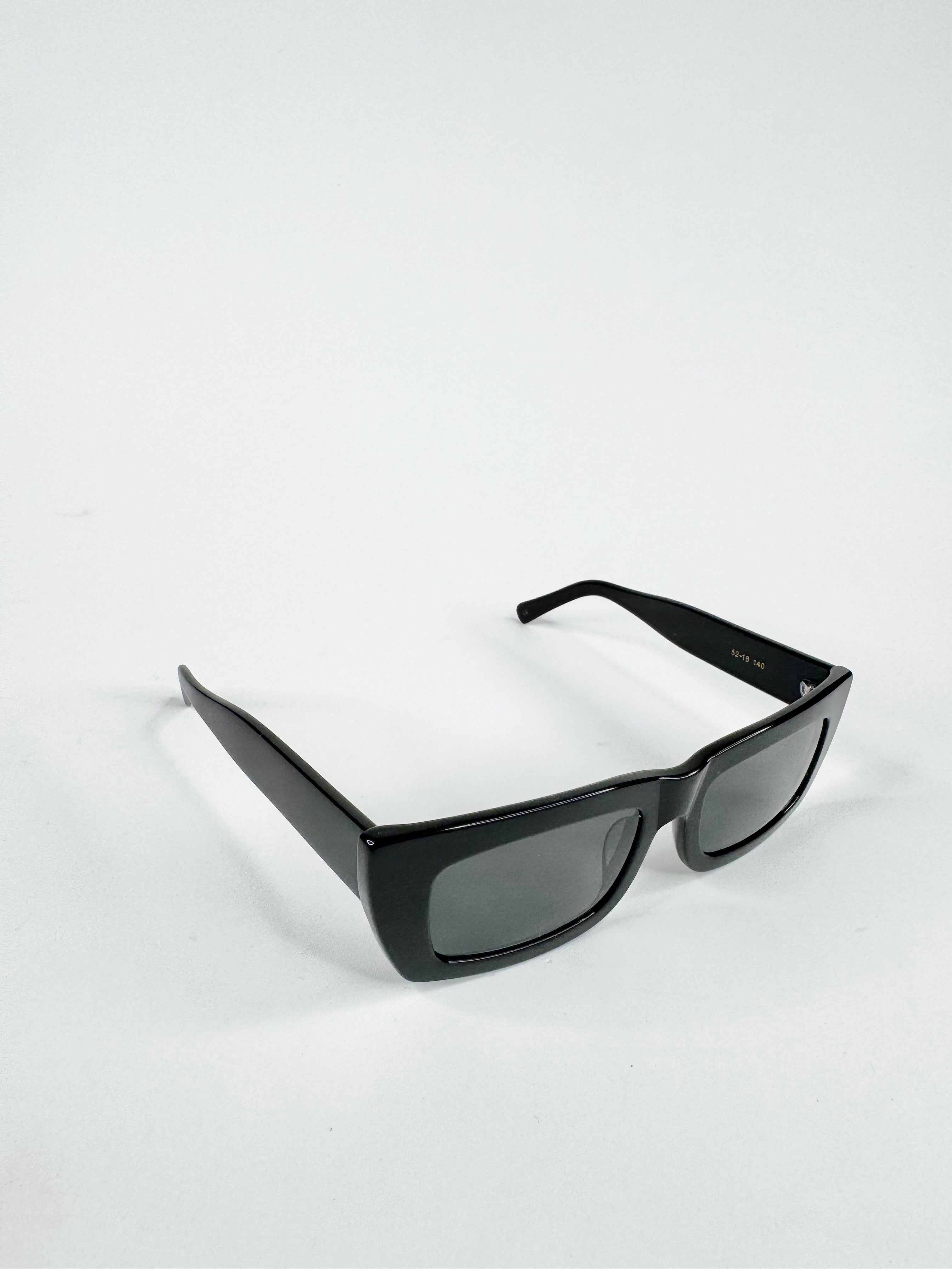 Vehla Black Rectangular Sunglasses