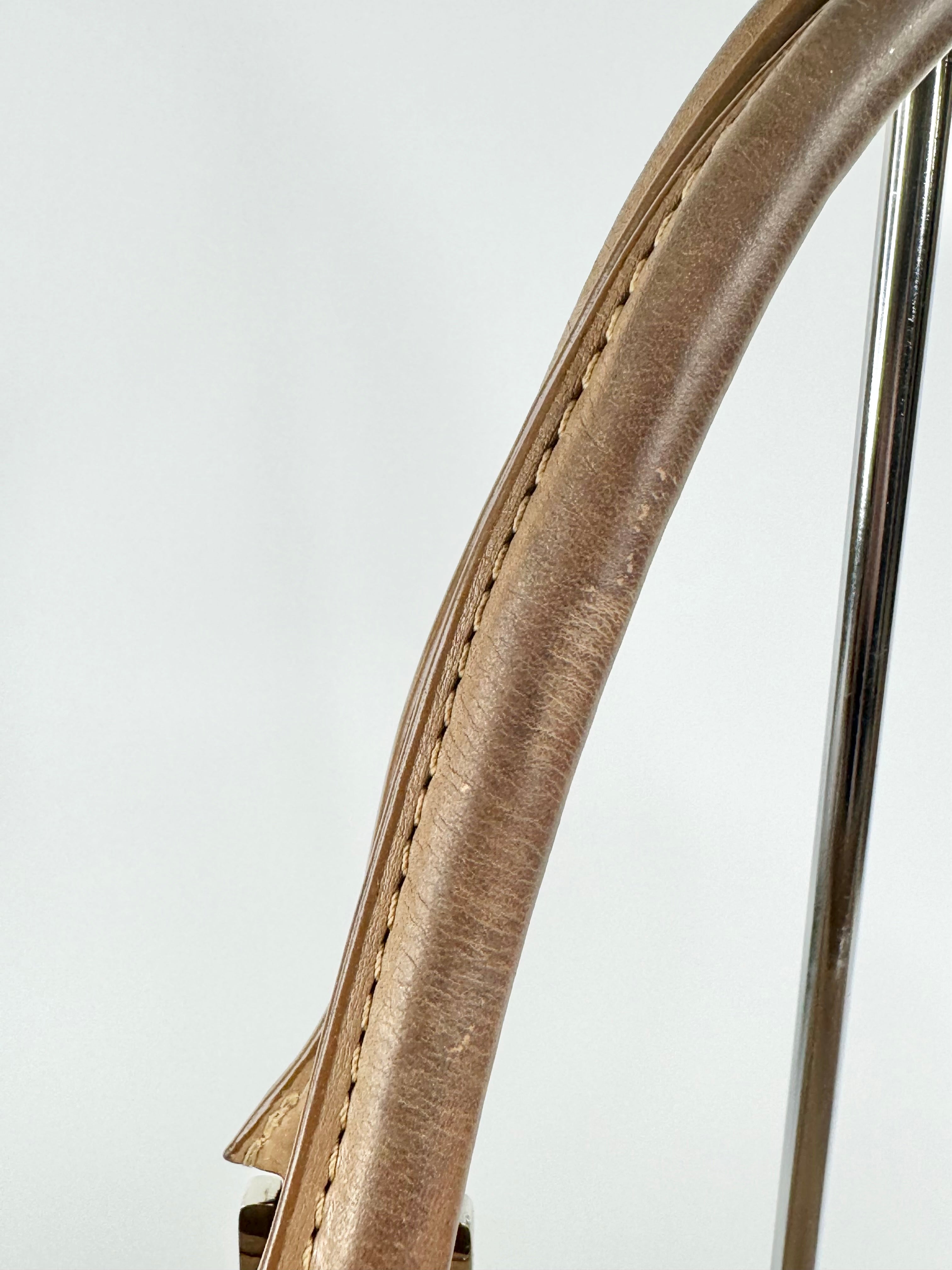 Longchamp Biscuit Leather Baguette