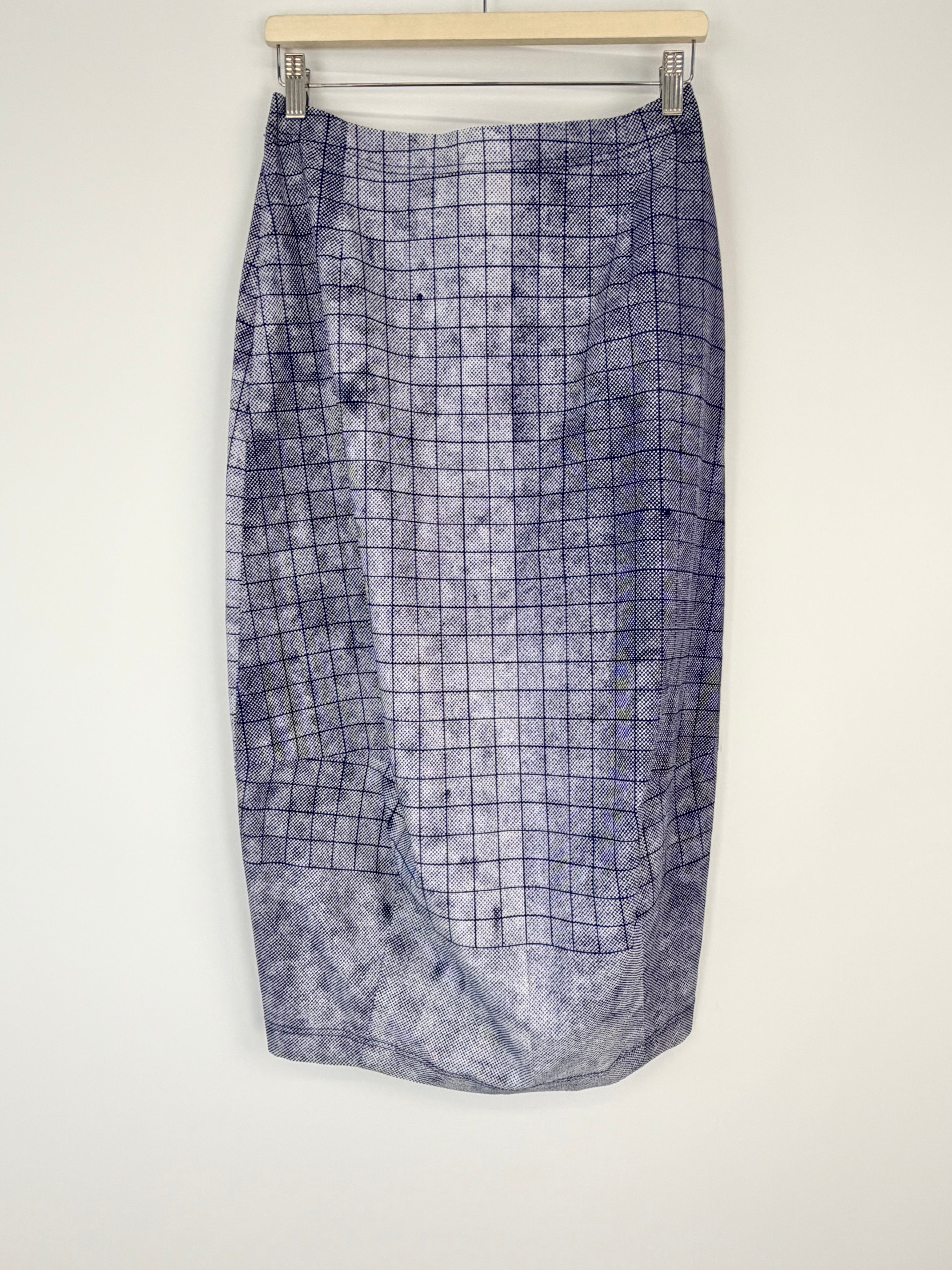 Studio Rundholz Blue Gingham Patterned Skirt - AU10/12