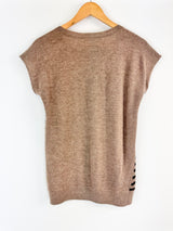 Husk Striped Cashmere Top - AU8