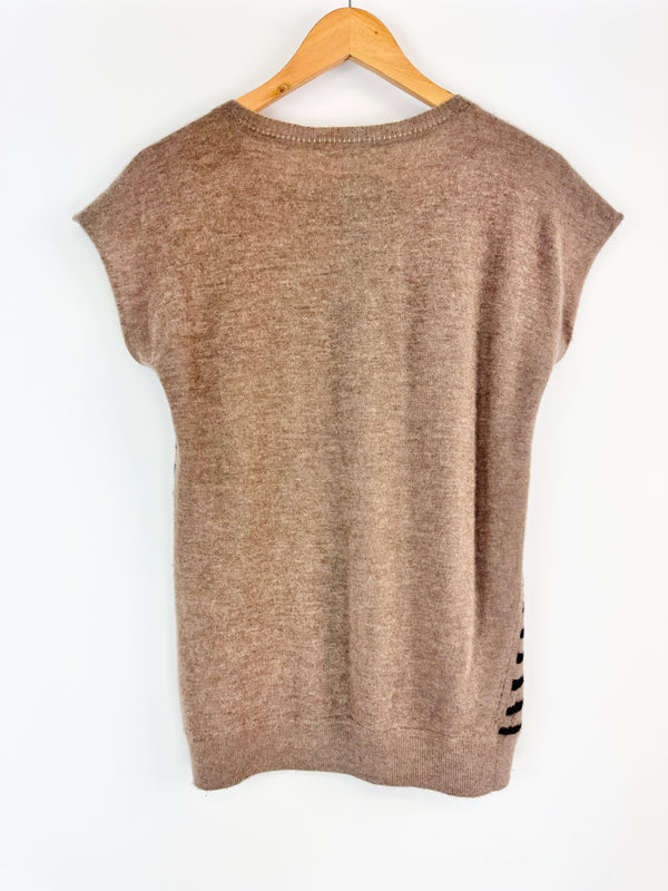 Husk Striped Cashmere Top - AU8