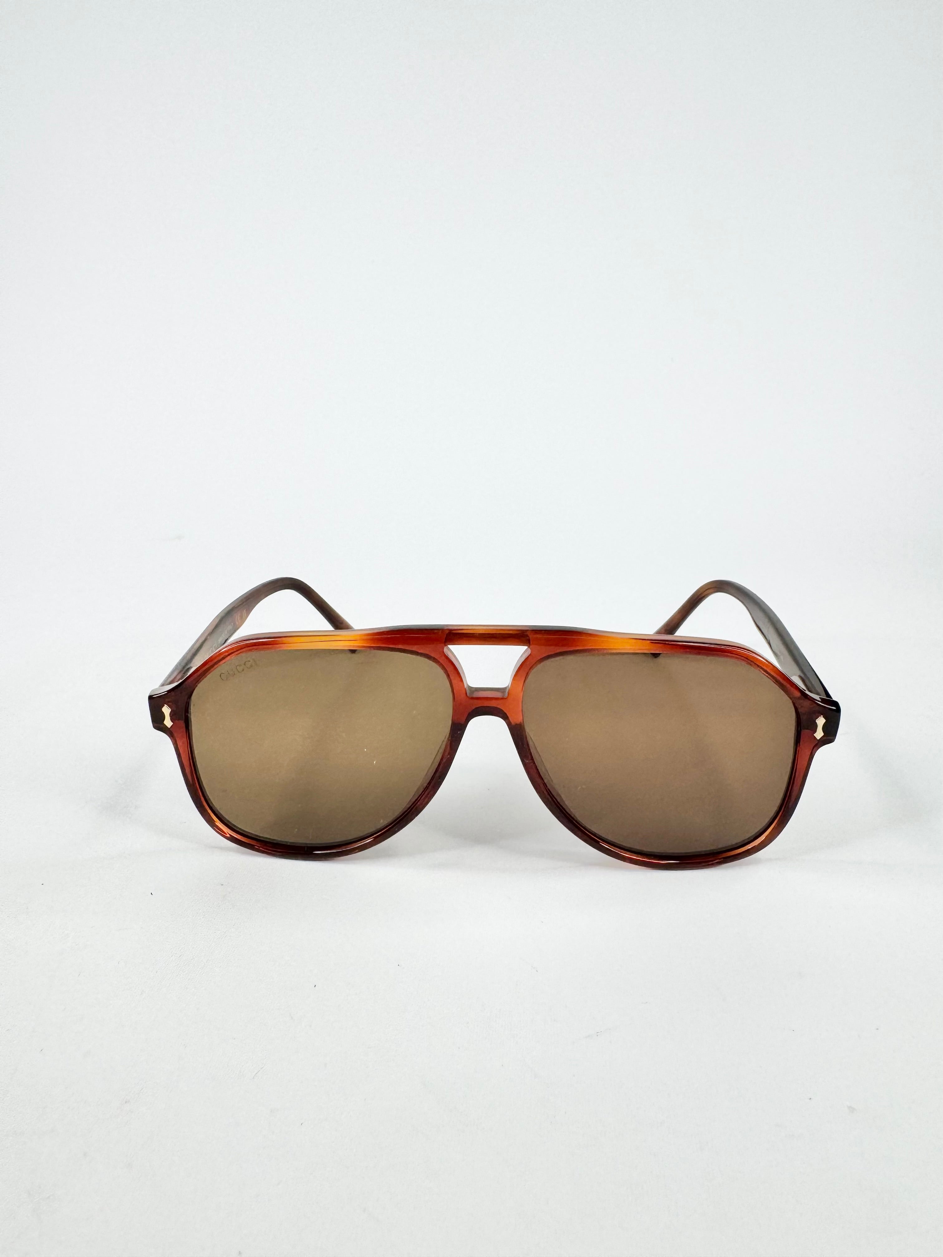 Gucci Tortoiseshell Aviator Sunglasses