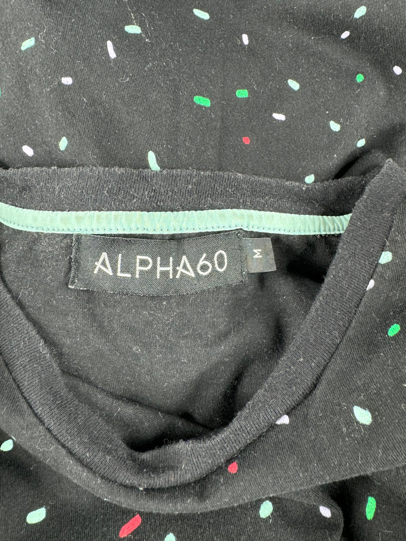 Alpha 60 Black Confetti T-Shirt - AU12